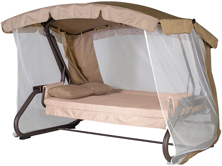 садовые качели «империя» a43c.618 коричневые удачная мебель - даметекс