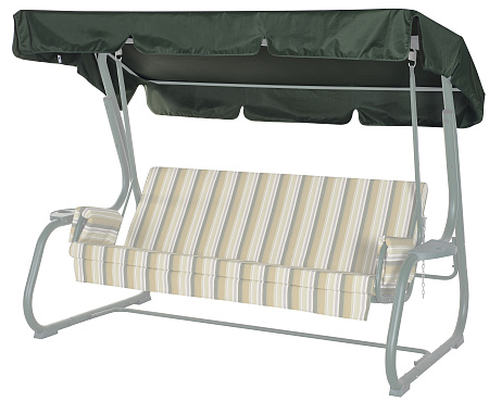 Тент на садовые качели А07/27 без АМС 221*131 см зеленый Удачная мебель - Дачная мебель