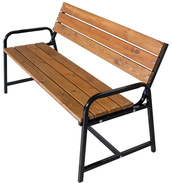 скамья садовая со спинкой флора