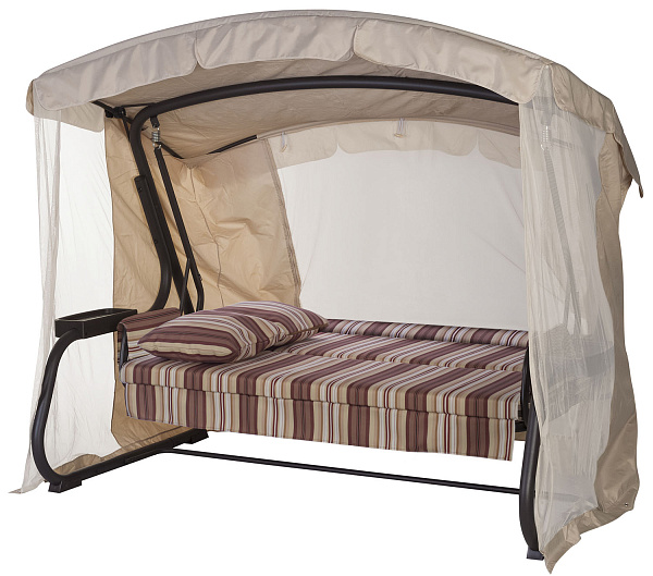 садовые качели «паттайя» a29c.347 коричневый удачная мебель - даметекс