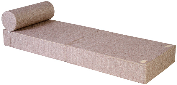 Кресло-кровать трансформер бескаркасное &amp;quot;Валентина&amp;quot; 75х100х65 см с валиком шоколад