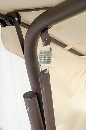 садовые качели «мерида премиум» a56c.614 коричневый удачная мебель - даметекс