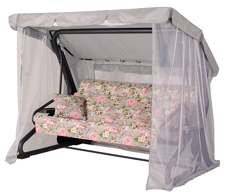 садовые качели «корфу» a44a.606 антрацит удачная мебель - даметекс