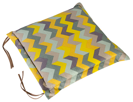 подушка для садовой скамьи «рио» 40х42 желто-зелёный удачная мебель - даметекс