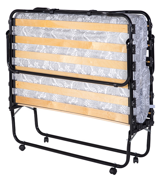 Раскладушка Двуспальная «Симона Премиум» с металлическими колесами 190х120 Даметекс - Удачная мебель