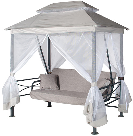 беседка садовая «афины» a62a.612 антрацит удачная мебель - даметекс