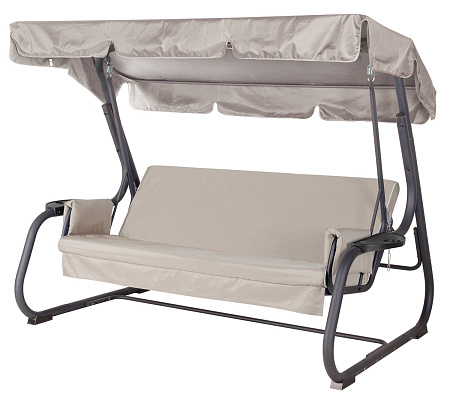 качели садовые «ибица» a52a.612 антрацит удачная мебель - даметекс