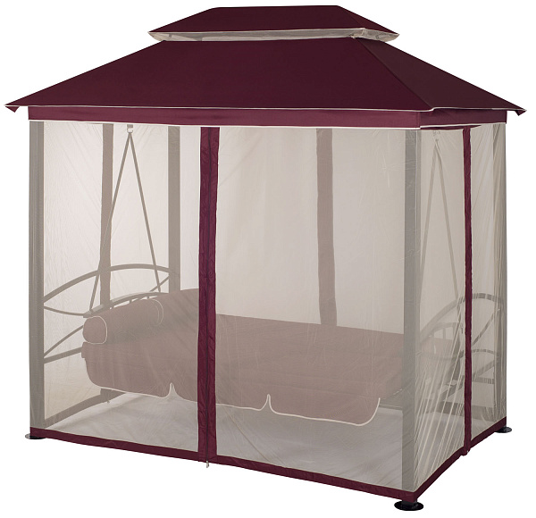 беседка-качели «пальмира» a31bl.t02 бордовый удачная мебель - даметекс