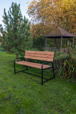 скамья садовая со спинкой флора