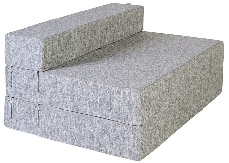 Диван-кровать трансформер бескаркасный &quot;Валентина&quot; 140х100х60 см серый