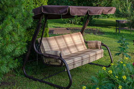 качели садовые «ибица» a52c.503 коричневый удачная мебель - даметекс