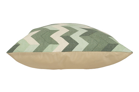 подушка «рио» 40х40 зеленый с бежевым удачная мебель - даметекс
