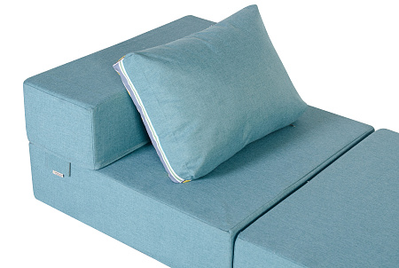 Кресло-кровать трансформер бескаркасное &quot;Валентина&quot; 80х80х60 см бирюзовый