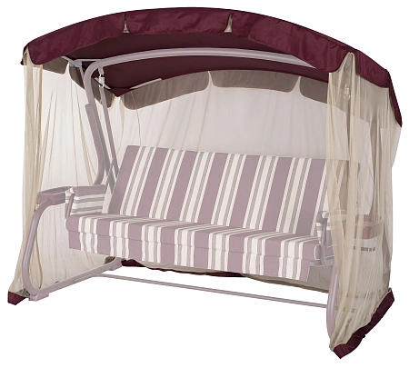 Тент на садовые качели A15/A28/A29/A56 АМС 221*122 см бордовый без вставок Удачная мебель - Дачная мебель