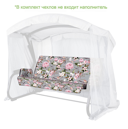 Набор чехлов на матрас и подлокотники для садовых качелей 175*53*58 см N175.606 Удачная мебель - Даметекс