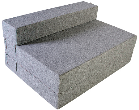 Диван-кровать трансформер бескаркасный &quot;Валентина&quot; 140х100х60 см серый