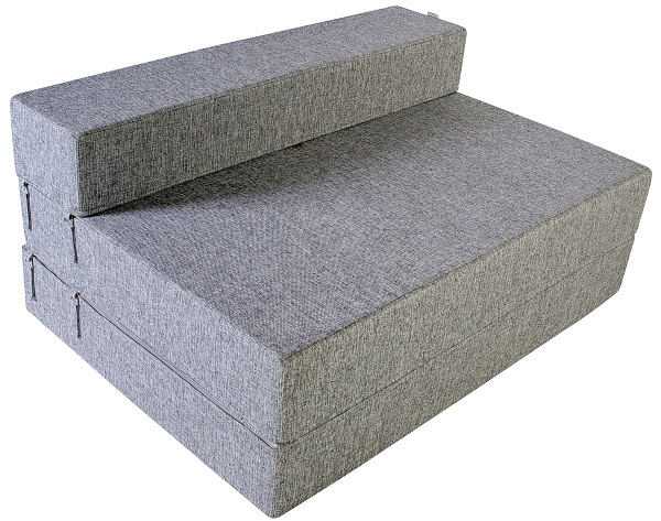 Диван-кровать трансформер бескаркасный &amp;quot;Валентина&amp;quot; 140х100х60 см серый