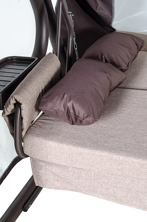 садовые качели «брауни» a43c.614 коричневый удачная мебель - даметекс