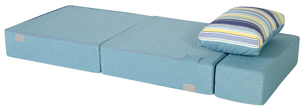 Кресло-кровать трансформер бескаркасное &amp;quot;Валентина&amp;quot; 80х80х60 см бирюзовый