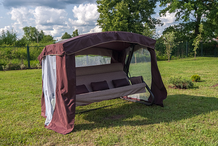 садовые качели «брауни» a43c.614 коричневый удачная мебель - даметекс