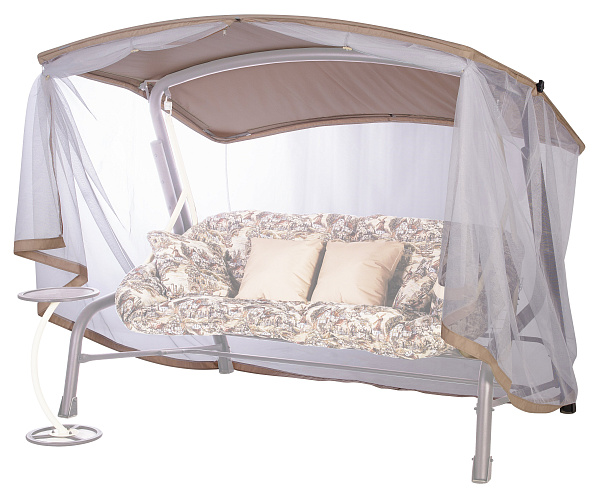 Тент на садовые качели A50 АМС 222*168 см бежевый Удачная мебель - Дачная мебель