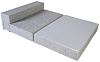 Диван-кровать трансформер бескаркасный &amp;quot;Валентина&amp;quot; 140х100х60 см серый