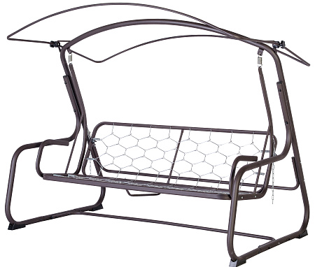 садовые качели «ренессанс» a45c.537 коричневый удачная мебель - даметекс