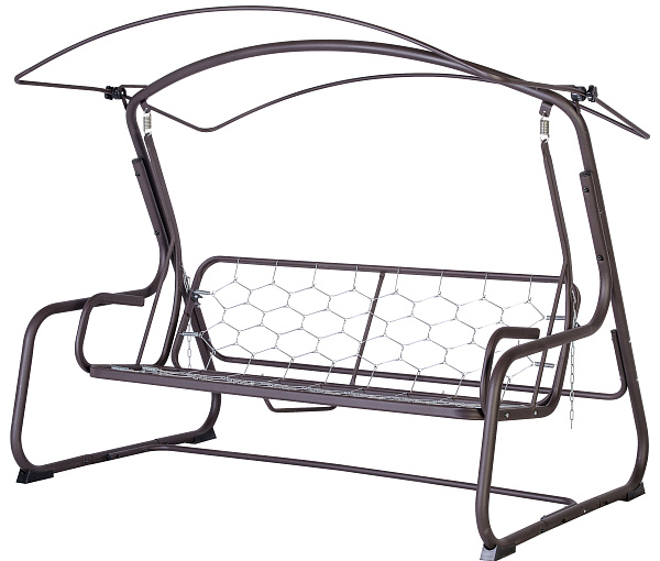 садовые качели «ренессанс» a45c.537 коричневый удачная мебель - даметекс