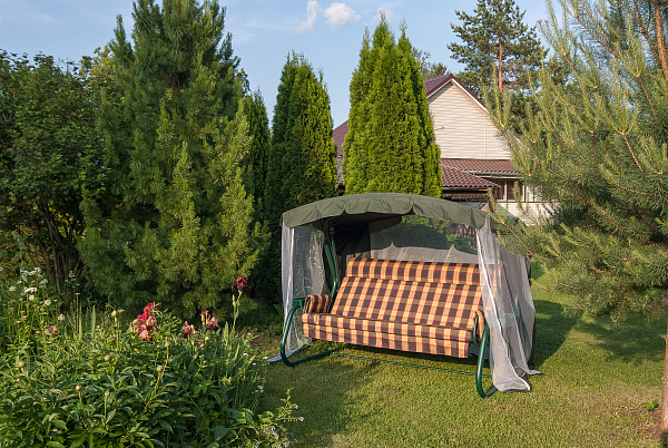 Тент на садовые качели A15/A28/A29/A56 АМС 221*122 см зеленый Удачная мебель - Дачная мебель