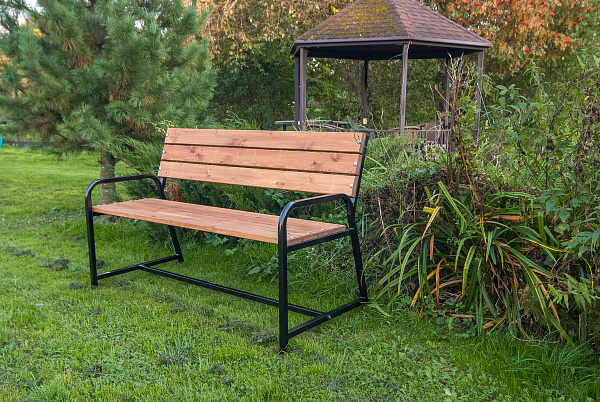 скамья садовая со спинкой флора