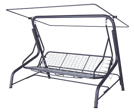 садовые качели «корфу» a44a.606 антрацит удачная мебель - даметекс