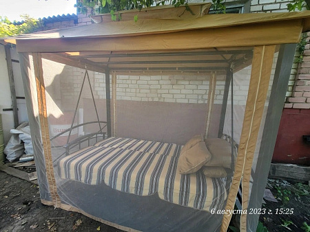 беседка-качели «амаре» a31bl.006 бежевый удачная мебель - даметекс