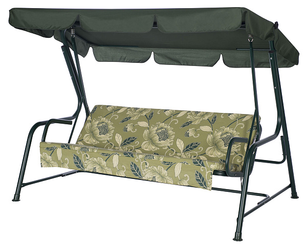 садовые качели «карибы» a46g.509 зеленый удачная мебель - даметекс