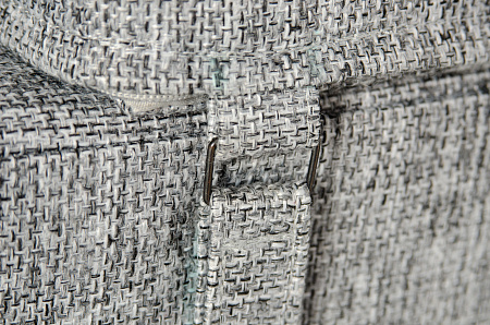 Диван-кровать трансформер бескаркасный &quot;Валентина&quot; 140х100х60 см серый/розовый