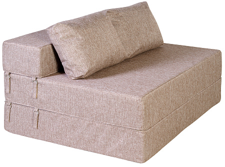 Диван-кровать трансформер бескаркасный &quot;Валентина&quot; 140х100х60 см шоколад