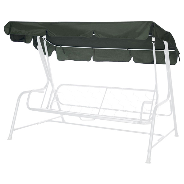 Тент на липучках универсальный без АМС 214*126 см зеленый Удачная мебель - Дачная мебель