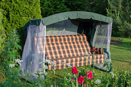 садовые качели «мерида премиум» a56g.334 зеленый удачная мебель - даметекс