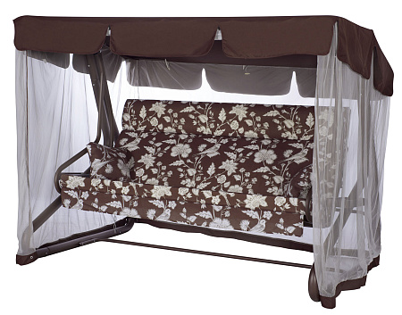 садовые качели «валенсия» a44c.541 коричневый удачная мебель - даметекс