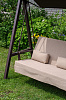 качели садовые «альфа» антрацит бежевый удачная мебель - даметекс