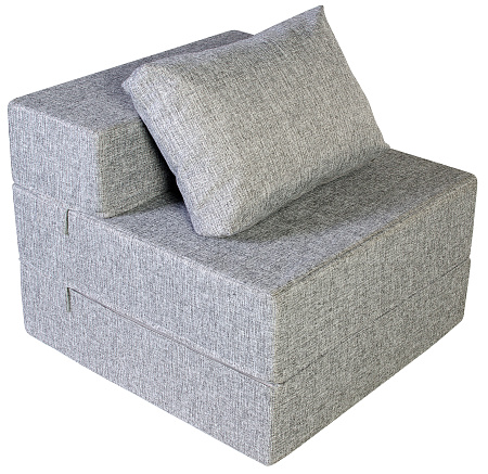 Кресло-кровать трансформер бескаркасное &quot;Валентина&quot; 80х80х60 см серый