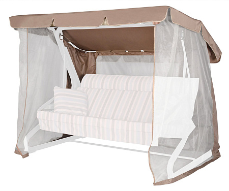 Тент на садовые качели A23/А44/А60 АМС 221*140 см коричневый Удачная мебель - Дачная мебель