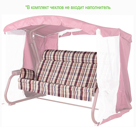 Набор чехлов на матрас с подголовником и подлокотники для садовых качелей 180*53*53 см N180.336 Удачная мебель - Дачная мебель