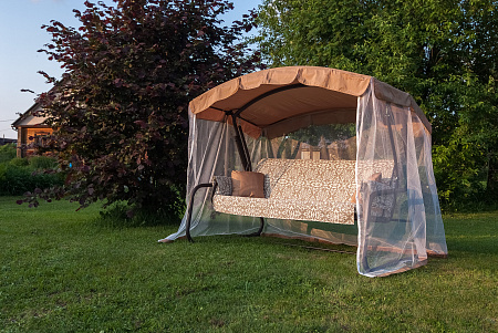 садовые качели «ренессанс» a45c.537 коричневый удачная мебель - даметекс