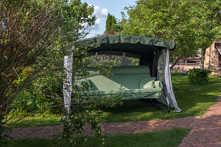 садовые качели «империя» a43a.631 антрацит удачная мебель - даметекс