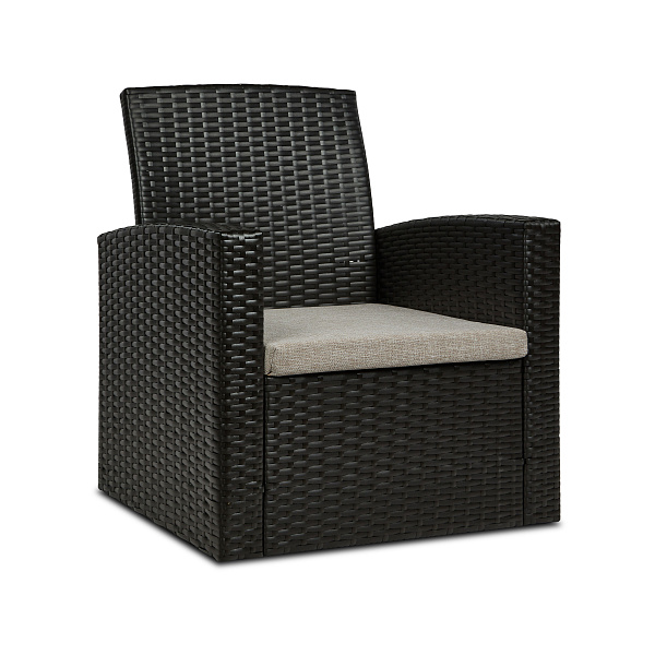 набор садовой мебели «кипр» коричневый удачная мебель