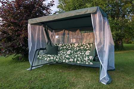 садовые качели «панама» a46g.536 зеленый удачная мебель - даметекс